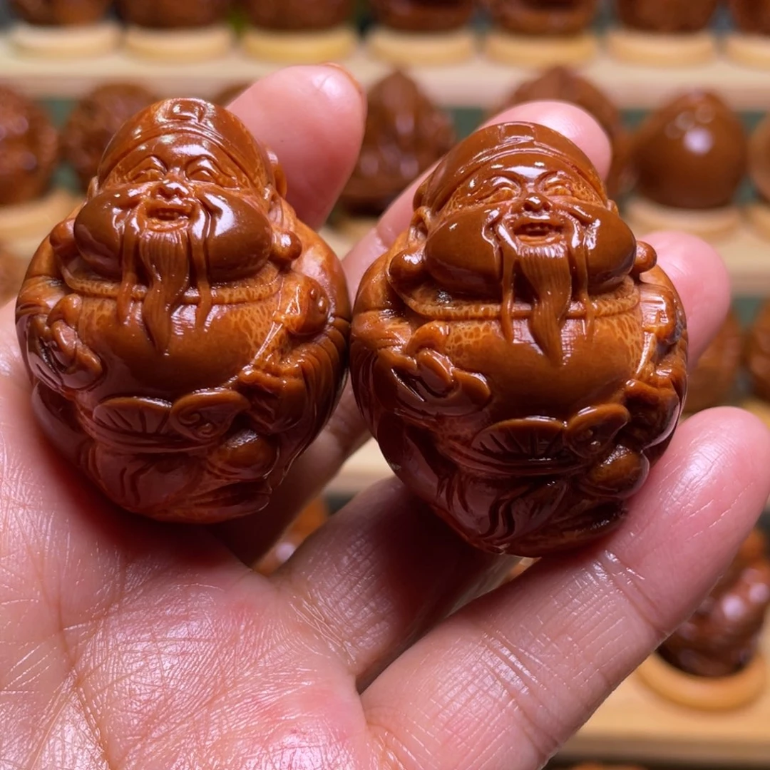 橄榄核手串/手链三四财神一对