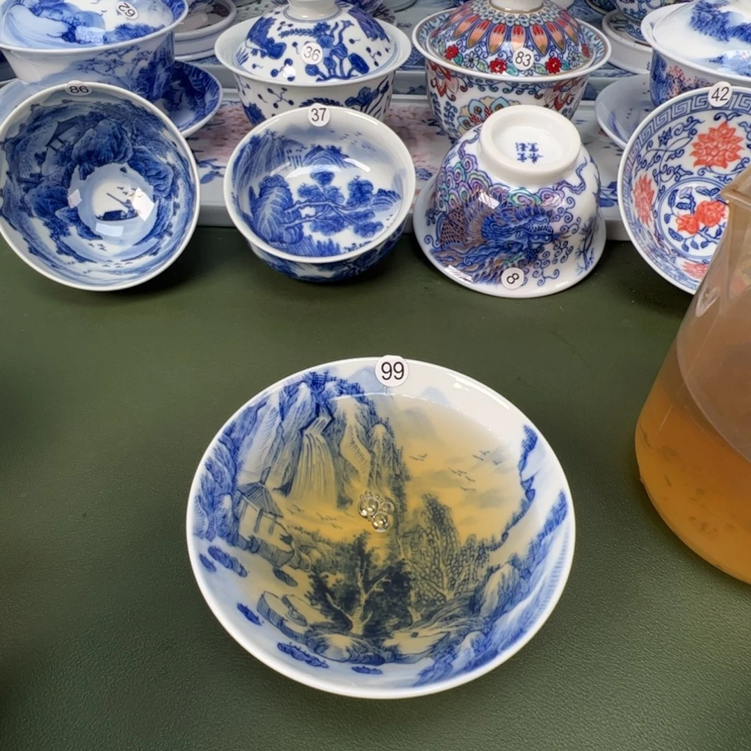 景德镇纯手工纯手绘茶具木木99
