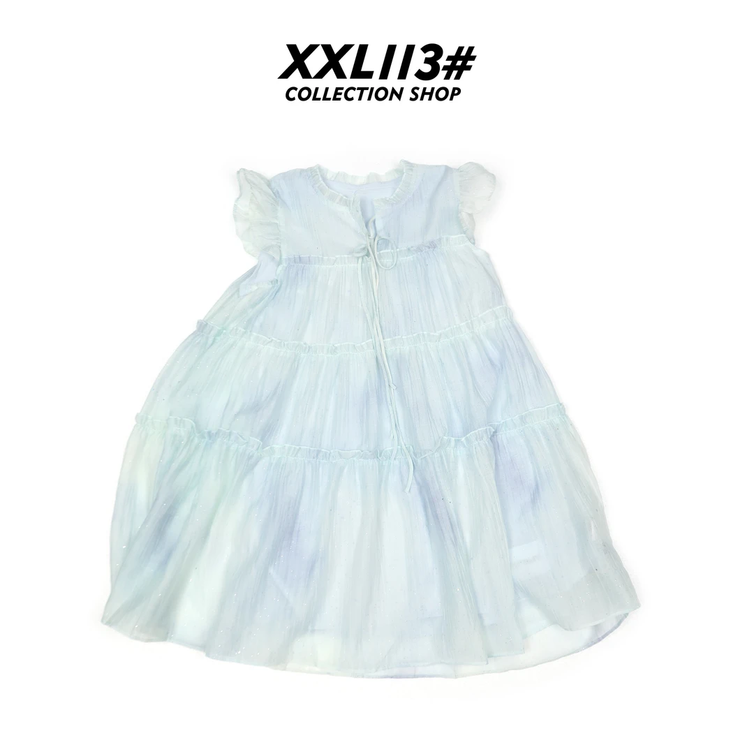 公主风女短袖公主裙夏季连衣裙X5F15F6341