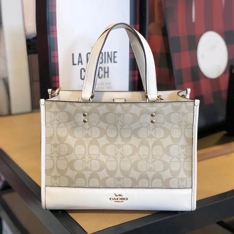 香港正品2026秋季新款链条包托特包时尚做旧斜挎包拼色耐脏单肩款