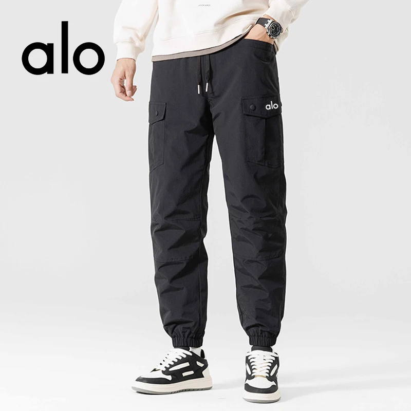 Alo羽绒裤男爆款2025新款正品100%纯羽绒保暖裤内胆加厚极寒三防