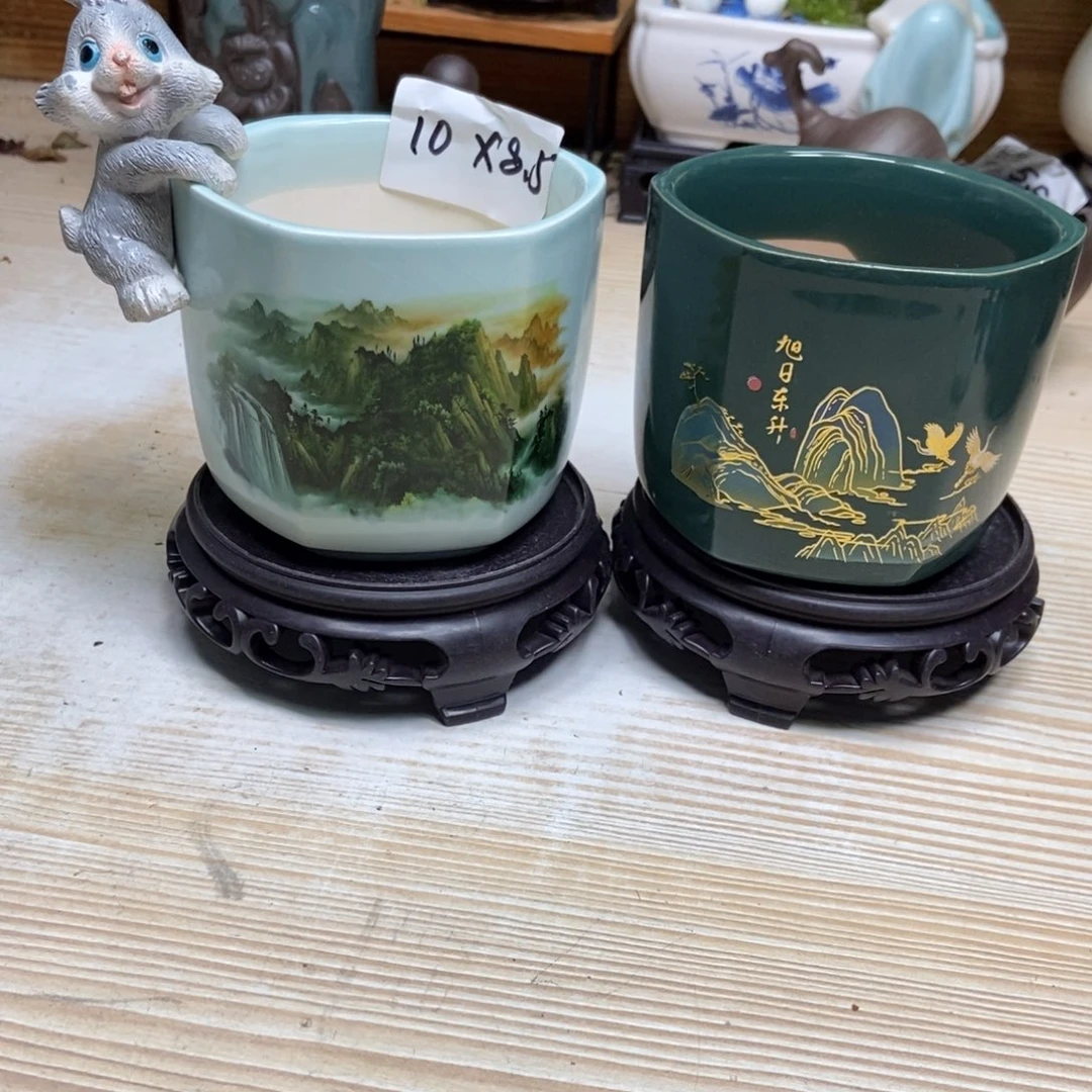 瓷片陶瓷花盆陶瓷艺术