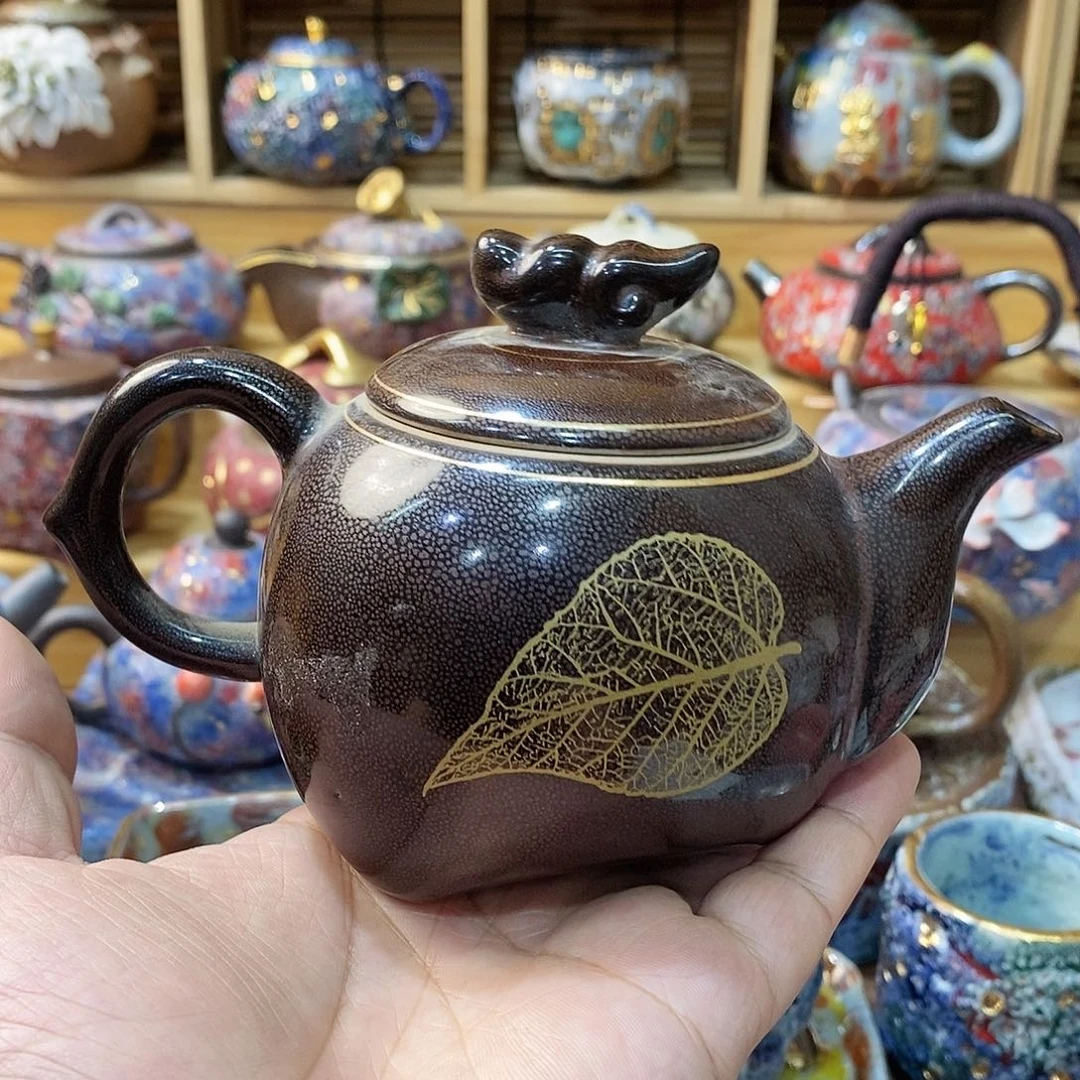 粗陶志野柴烧茶器