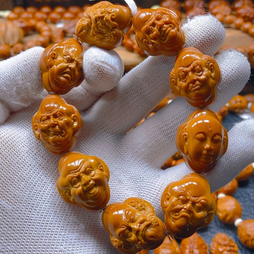 手串/手链橄榄核一青老师2.1浮雕十八罗汉