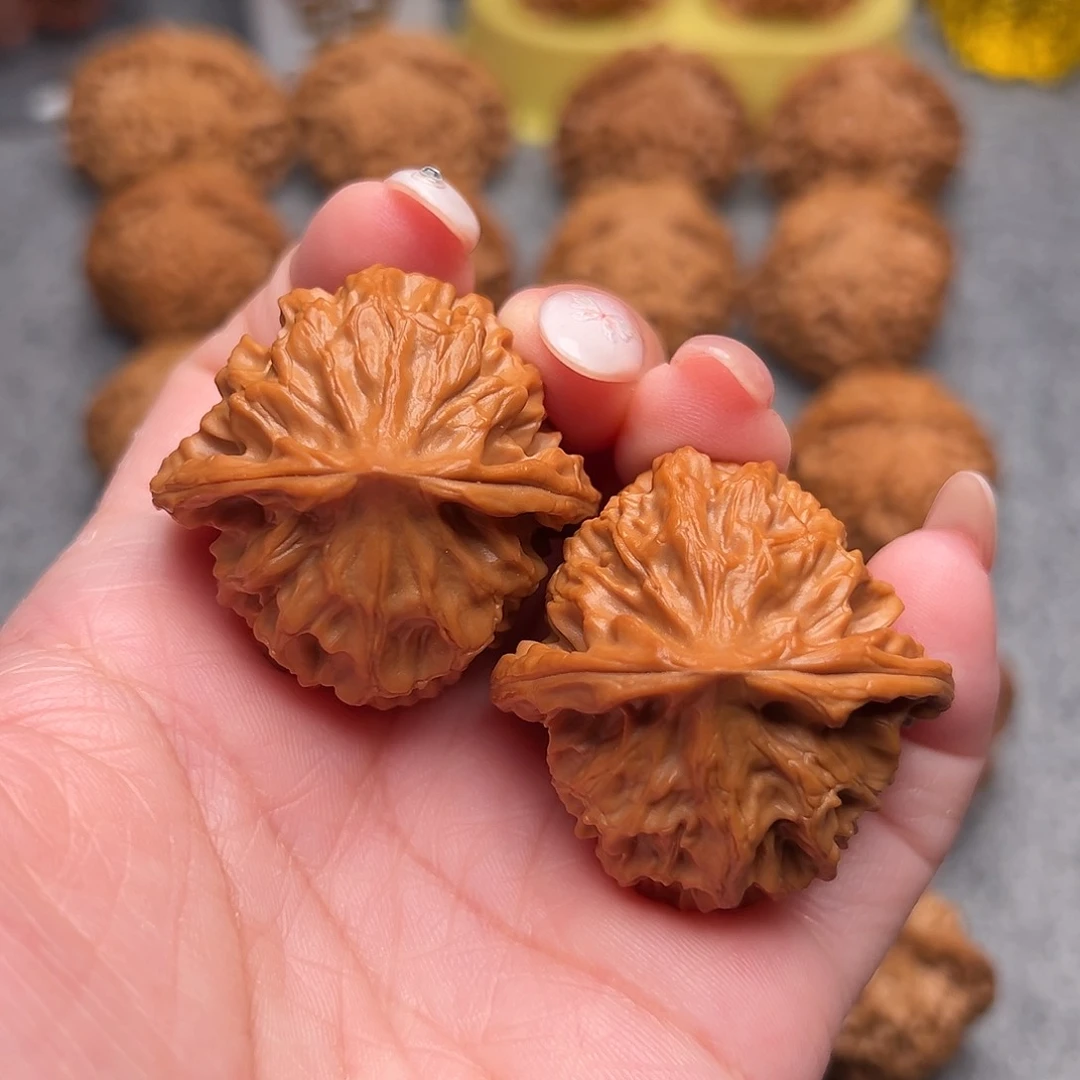 把件文玩核桃精品三角龙鳞狮子头39全品39克