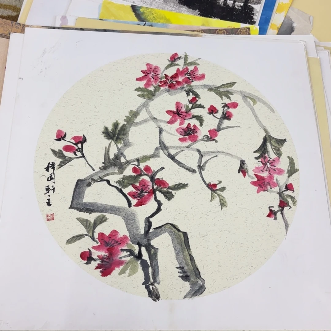 国画50-50卡纸作品艺