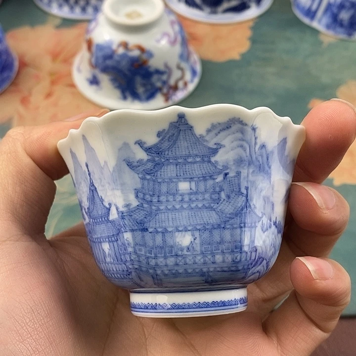 杯阿*现代景德镇全手工全手绘茶具1688888