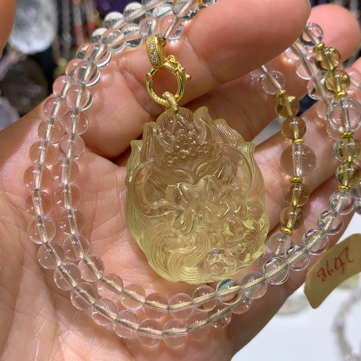 水晶颈饰未镶嵌天然