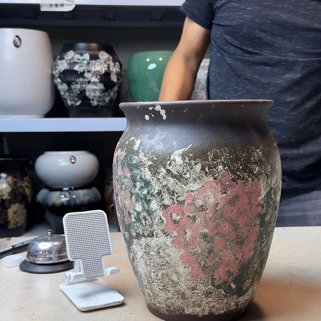 紫砂花盆尺寸20@28茶几风