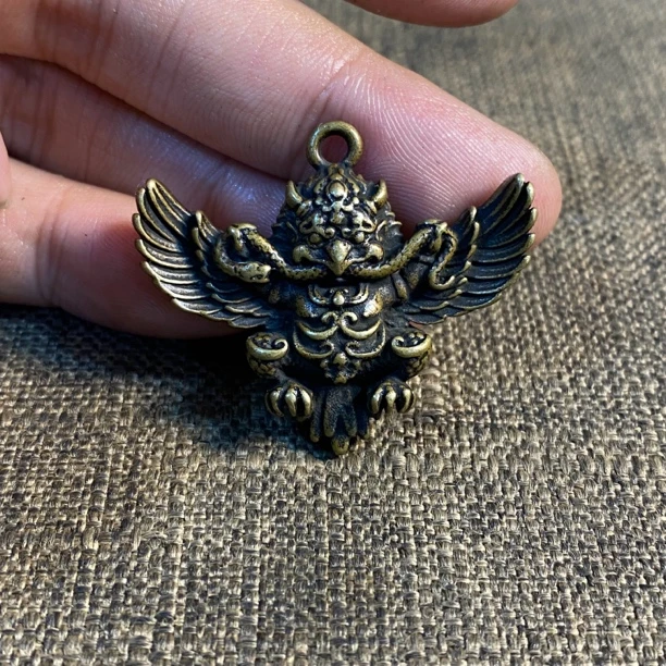 黄立马铜大鹏鸟挂件吊坠