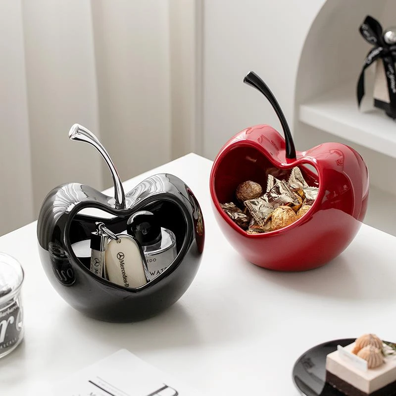 果盘客厅家用茶几零食糖果收纳盘子高端精致高颜值前台摆件干果盘