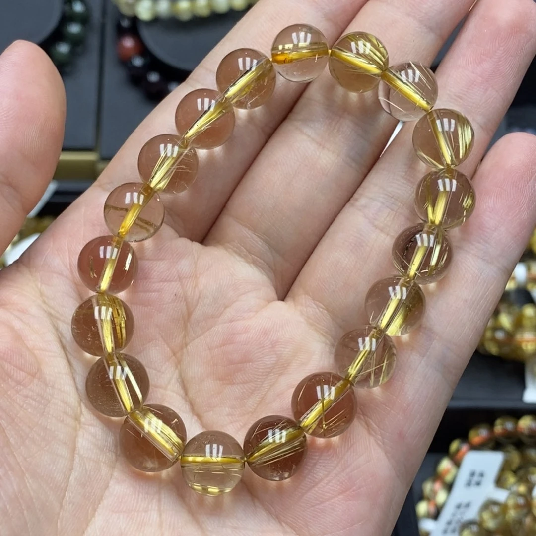 ****d发晶手串未镶嵌卓慕水晶