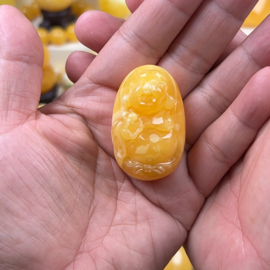 蜜蜡未镶嵌颈饰纯天然琥珀蜜蜡无优化