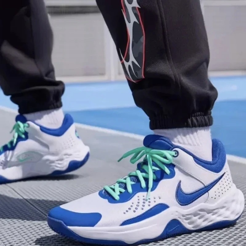 清货 耐克正品 Nike Fly By Mid 3 白蓝中帮篮球鞋 DD9311-102