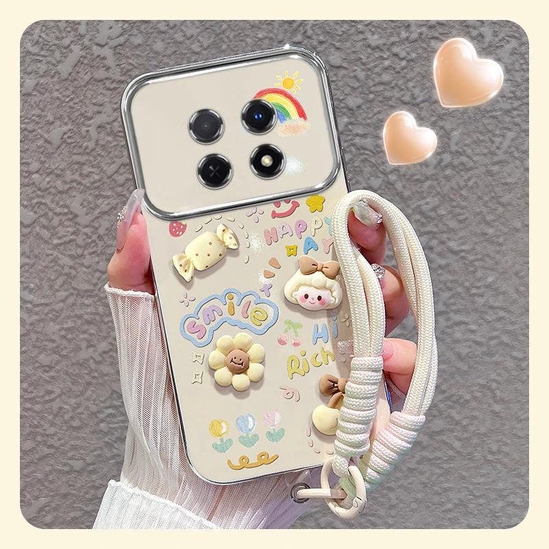 适用【oppoa2pro】大视窗手机壳彩虹涂鸦全包硅胶女款可爱防摔保护