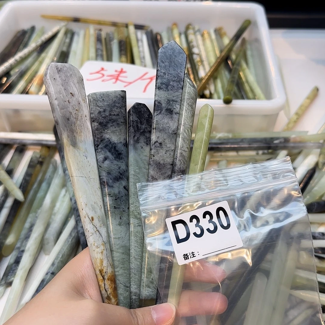 b***y未镶嵌蛇纹石玉发饰