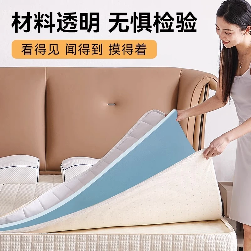 华夫格可拆洗0胶水黄麻3D填充酷布独立弹簧家用调节软硬适中加厚