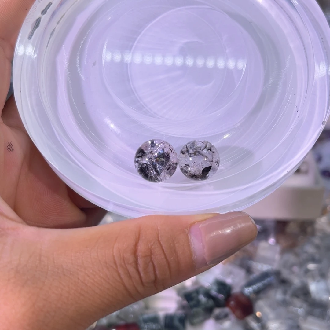 水晶珠宝半成品未镶嵌打****h20打孔