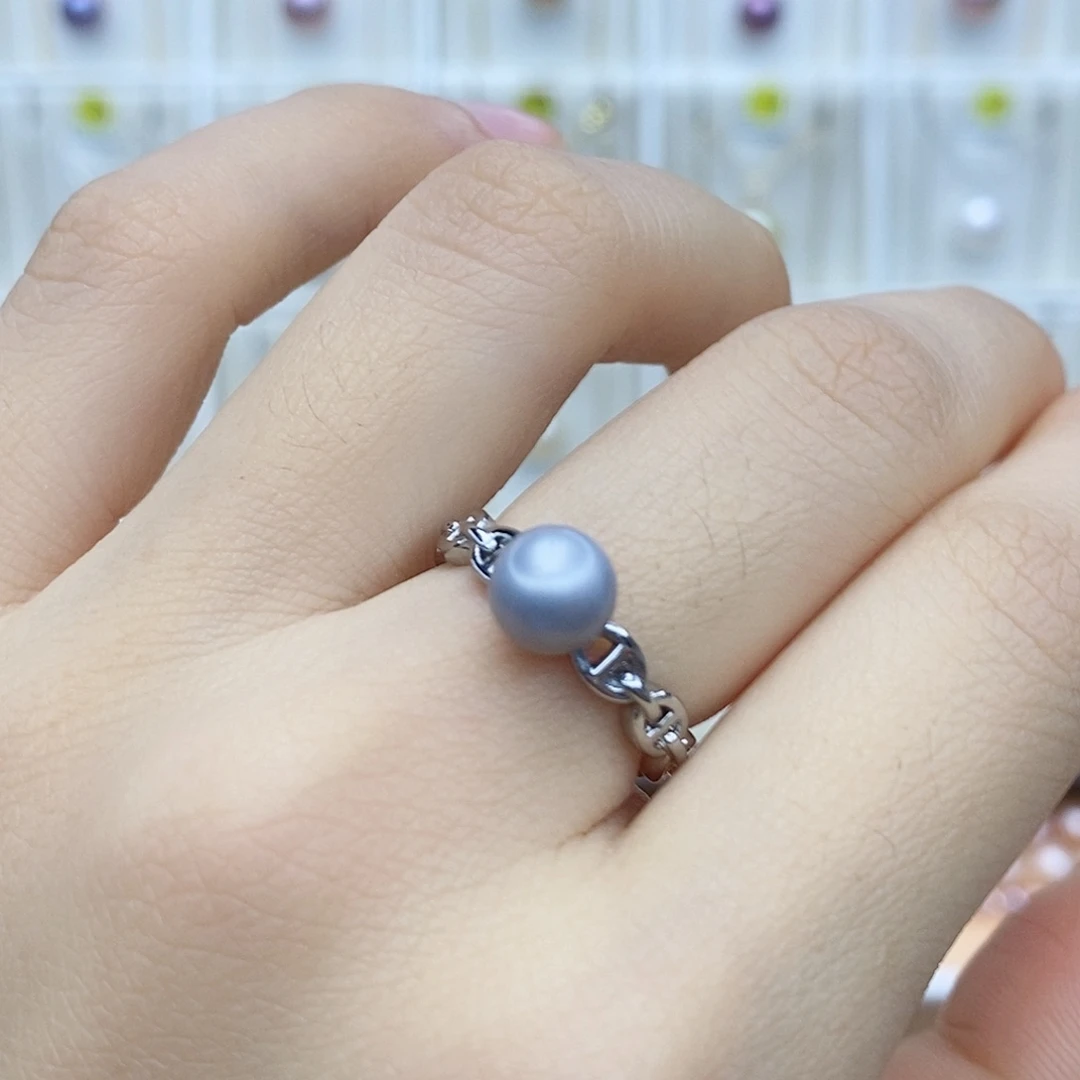 合金淡水珍珠吊坠(赠链)