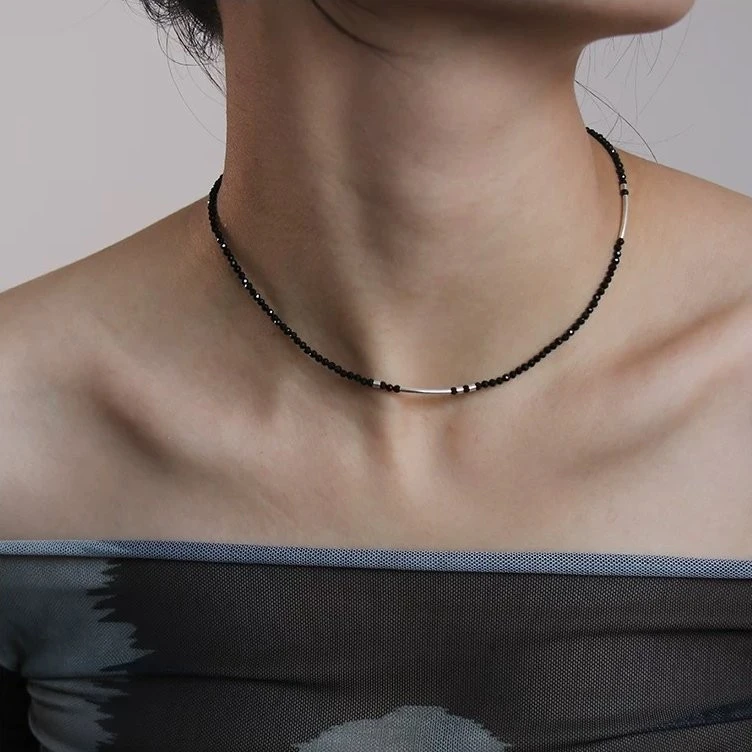 0437 925 高级感串珠锁骨链（40+5）