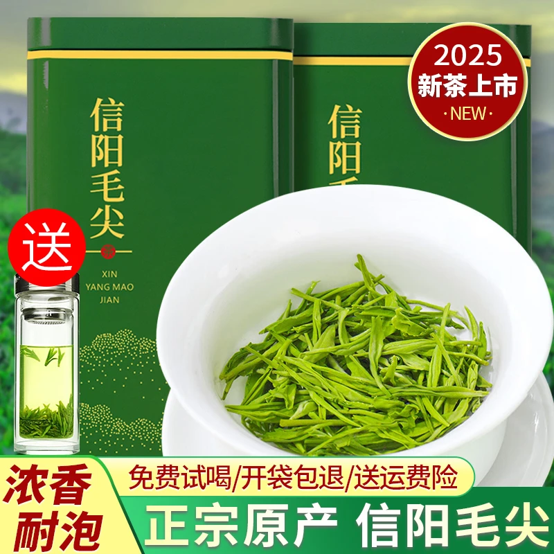 2025新茶信阳毛尖茶叶绿茶高山春茶正宗旗舰店河南浓香耐泡口粮茶