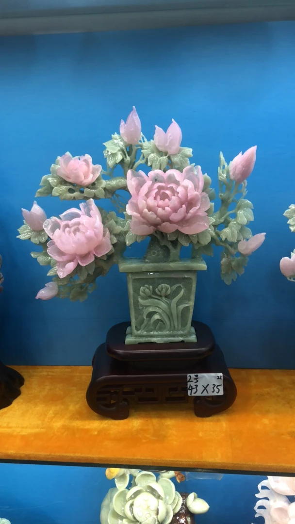 花开富贵摆件貔貅创意陶瓷纯手工中式