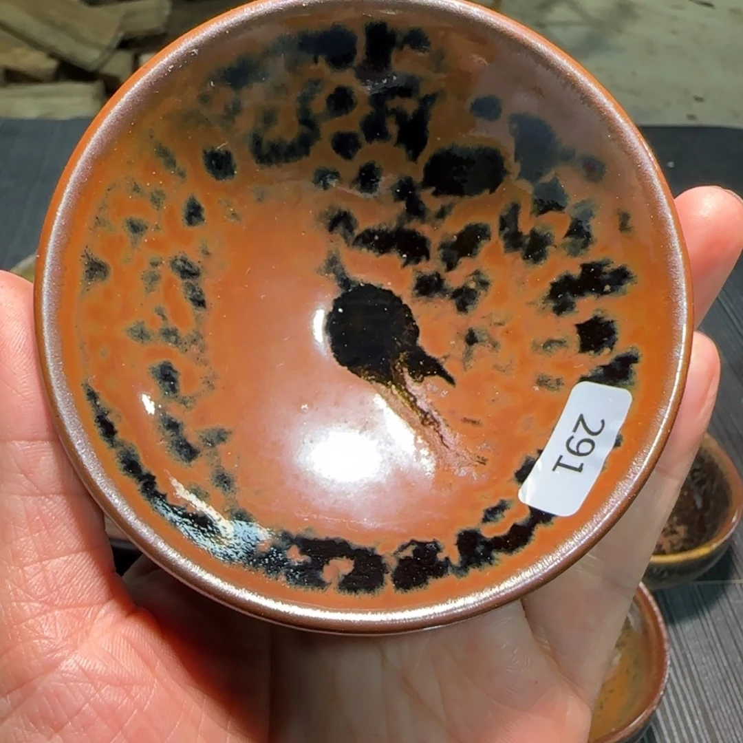 柴烧建盏茶盏茶杯291