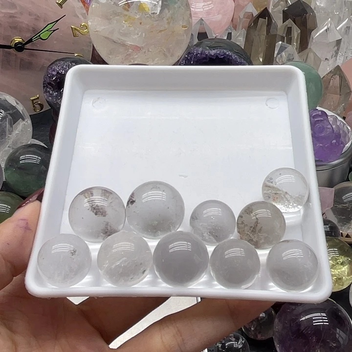 敲***壳未镶嵌水晶珠宝半成品37幽灵球
