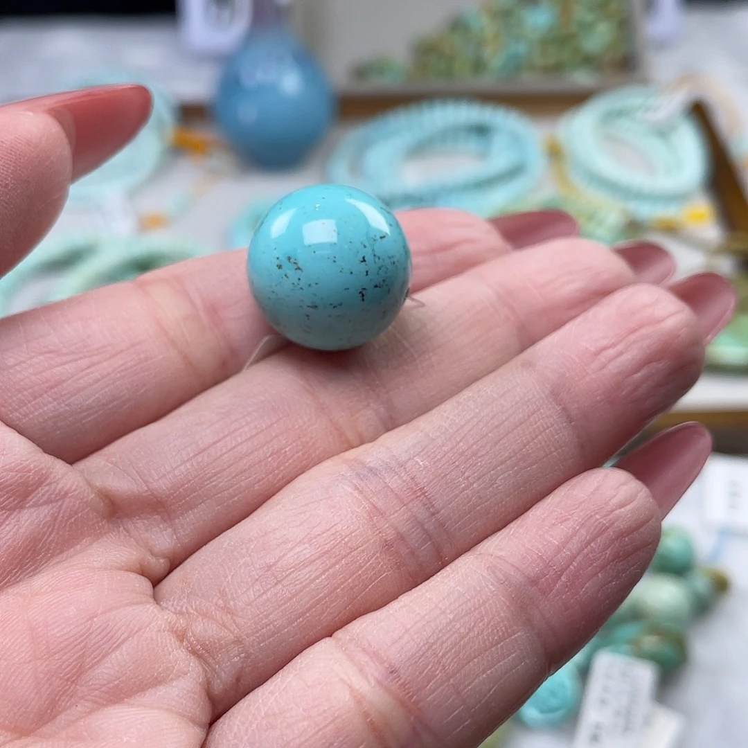 水***花绿松石未镶嵌珠宝奇石