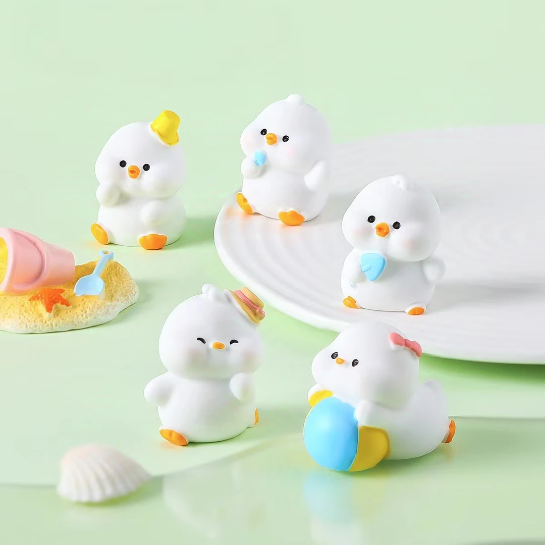 【许愿+交换】树脂创意可爱活泼沙滩小鸭公仔