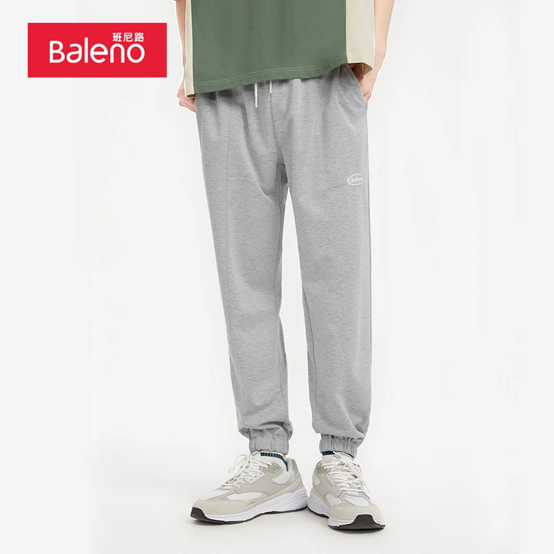 BALENO/班尼路男士春季休闲纯色简约抽绳运动卫裤BO8822113M009