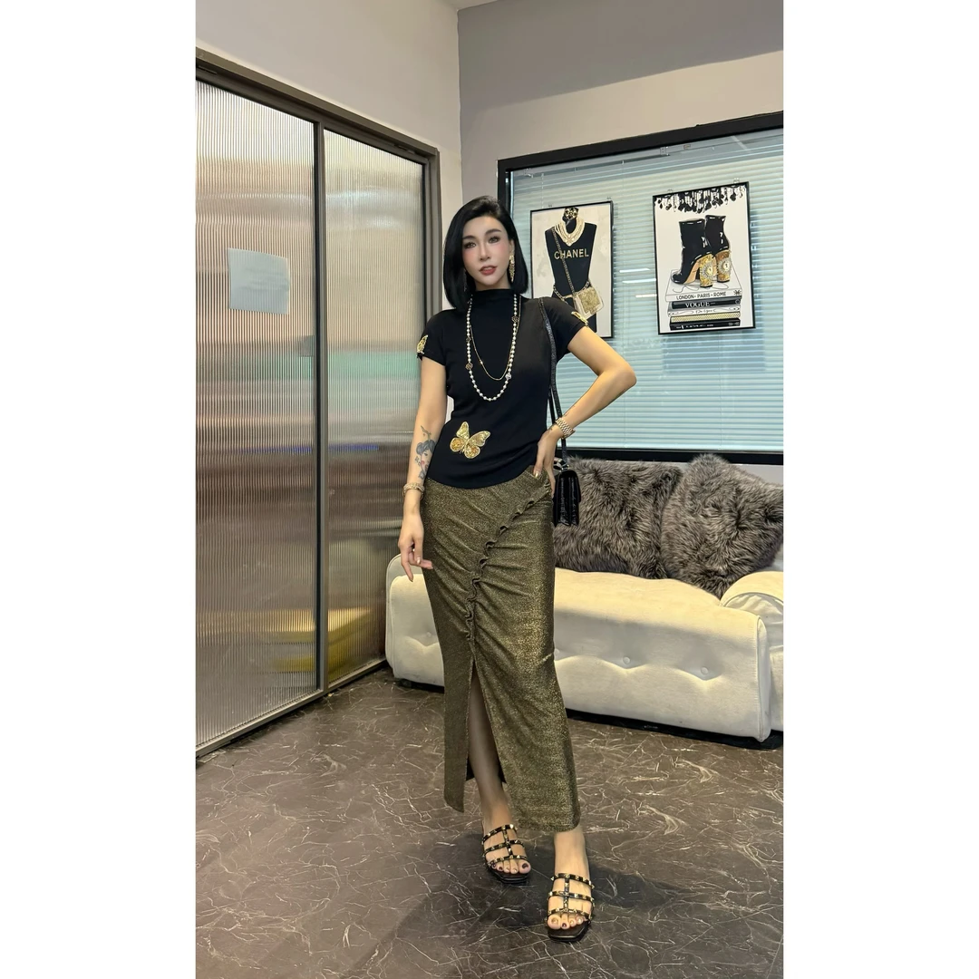 SONG-原创【半身裙-宝满人间】新款高级时尚百搭显瘦气质