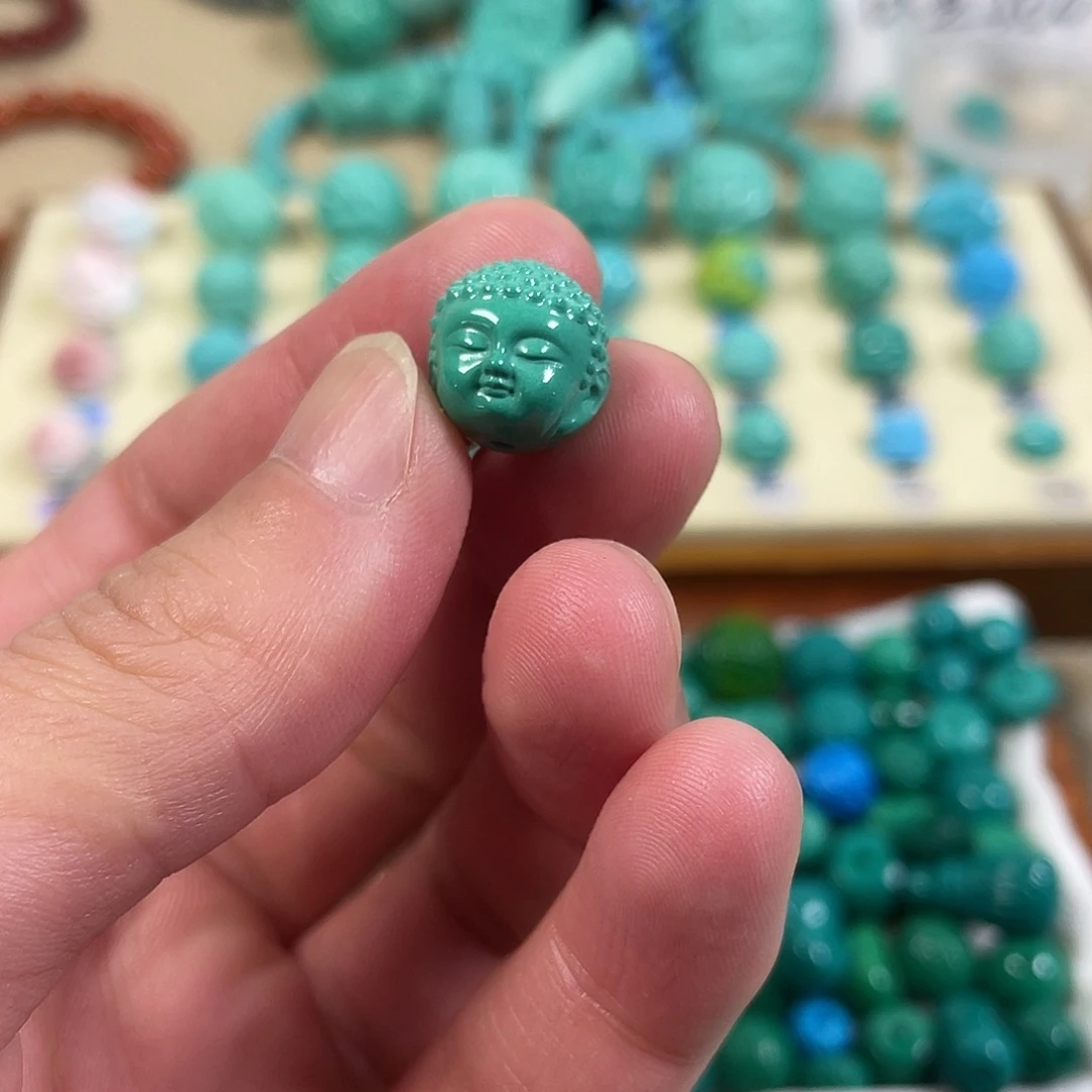 手工雕刻配饰配珠手串尺寸12