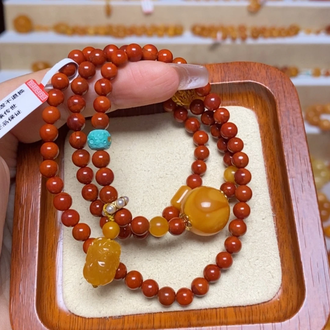 【闪购商品】未镶嵌蜜蜡手链手串