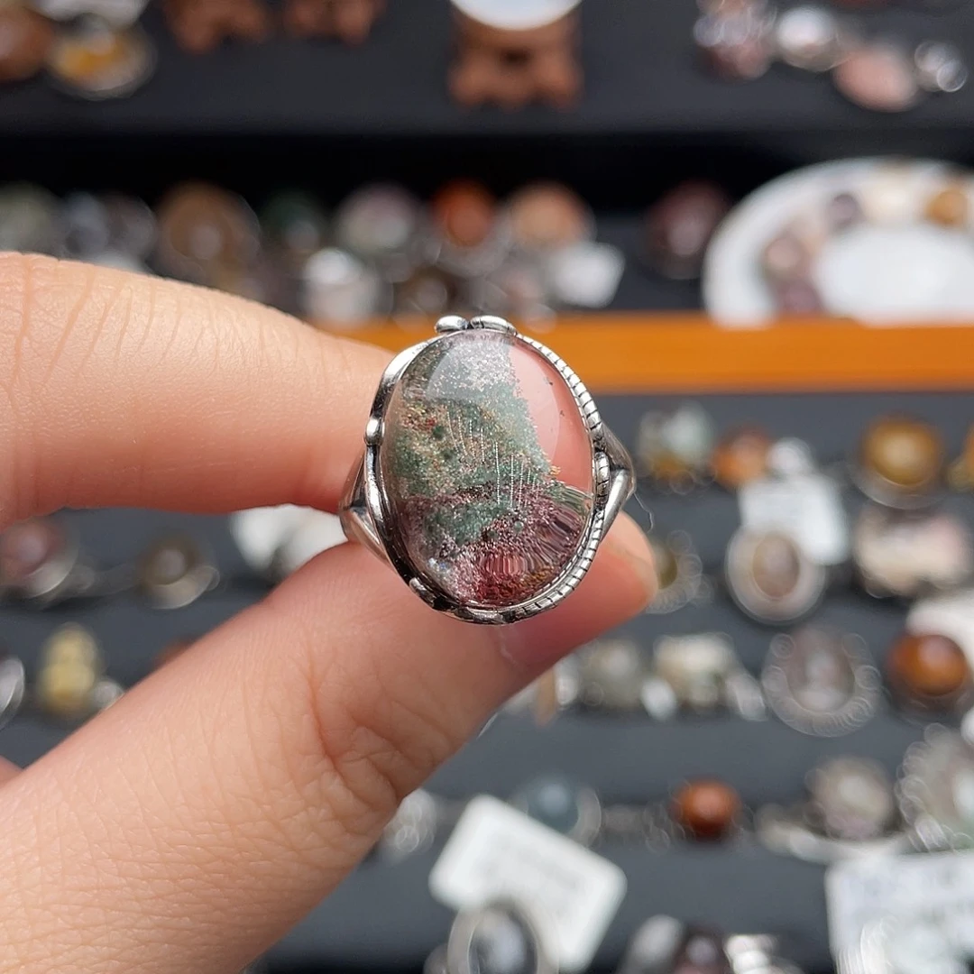 水晶戒指银S925镶嵌?****ღ