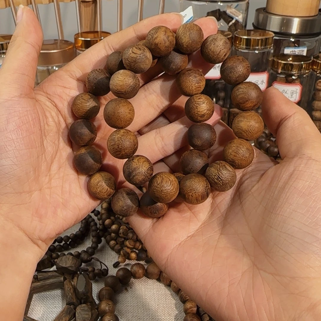 手串沉香祛****姐1.4手持珠diy