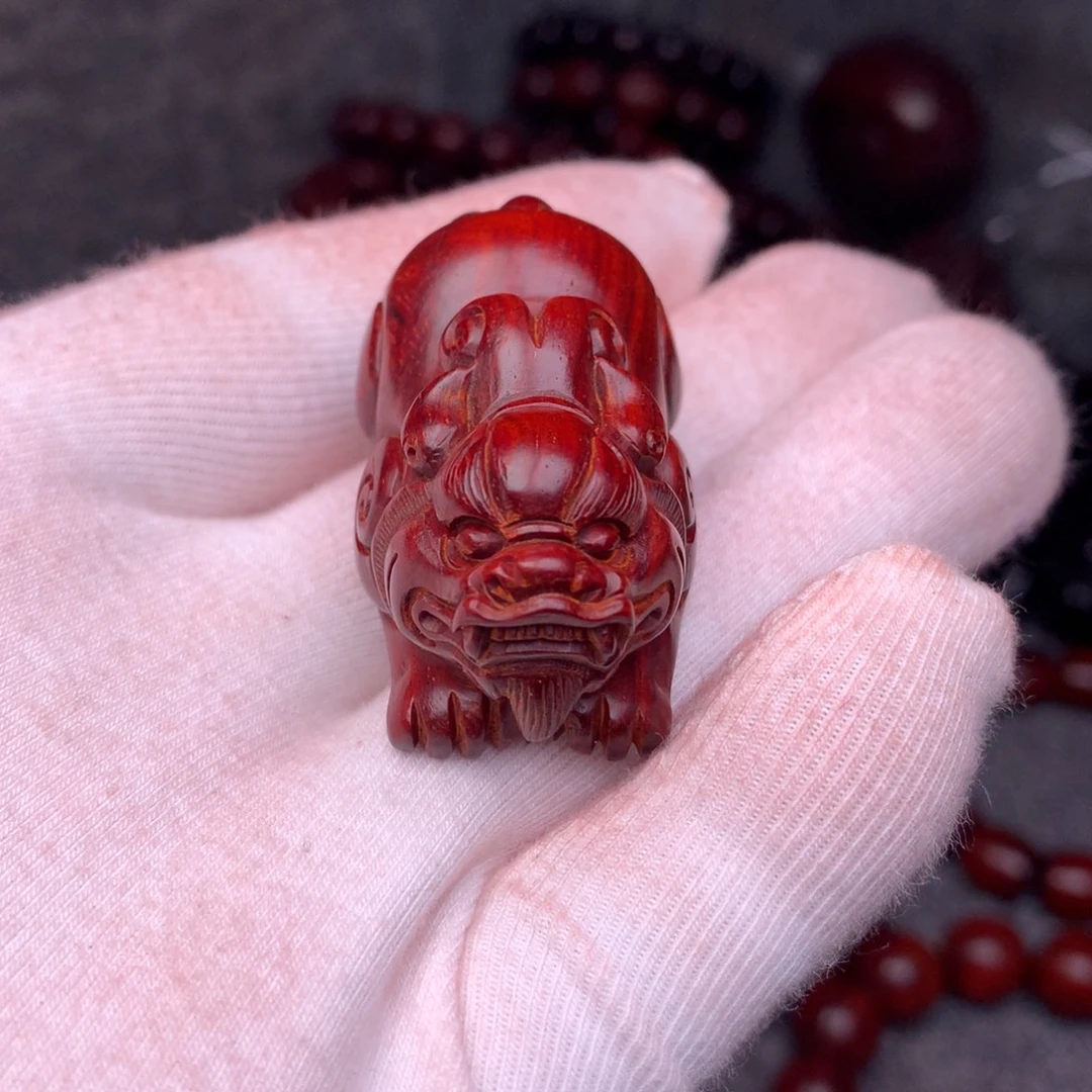 老***皮檀香紫檀（小叶紫檀）把件手把件鼻丘