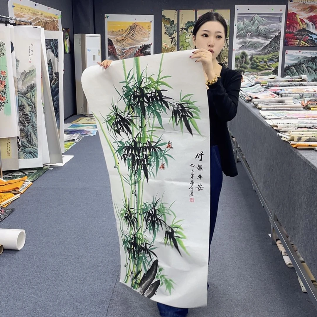 国画作品小姐姐放漏…