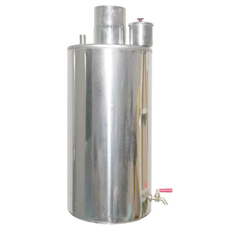 不锈钢烟囱10厘水壶取暖炉柴火炉节能特大容量加厚穿心管烟管水箱