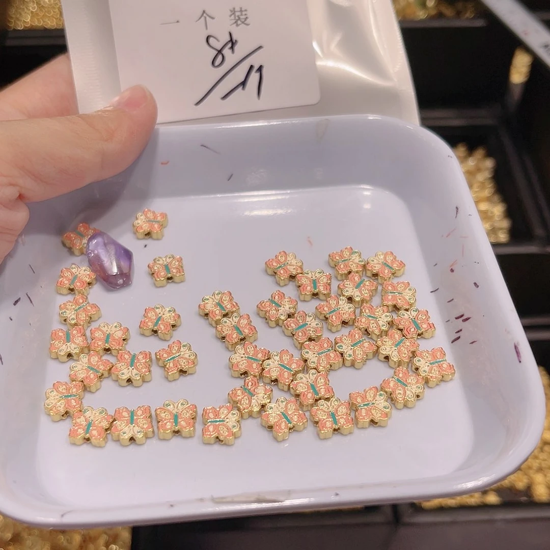 水晶珠宝半成品银S925镀金镶嵌22