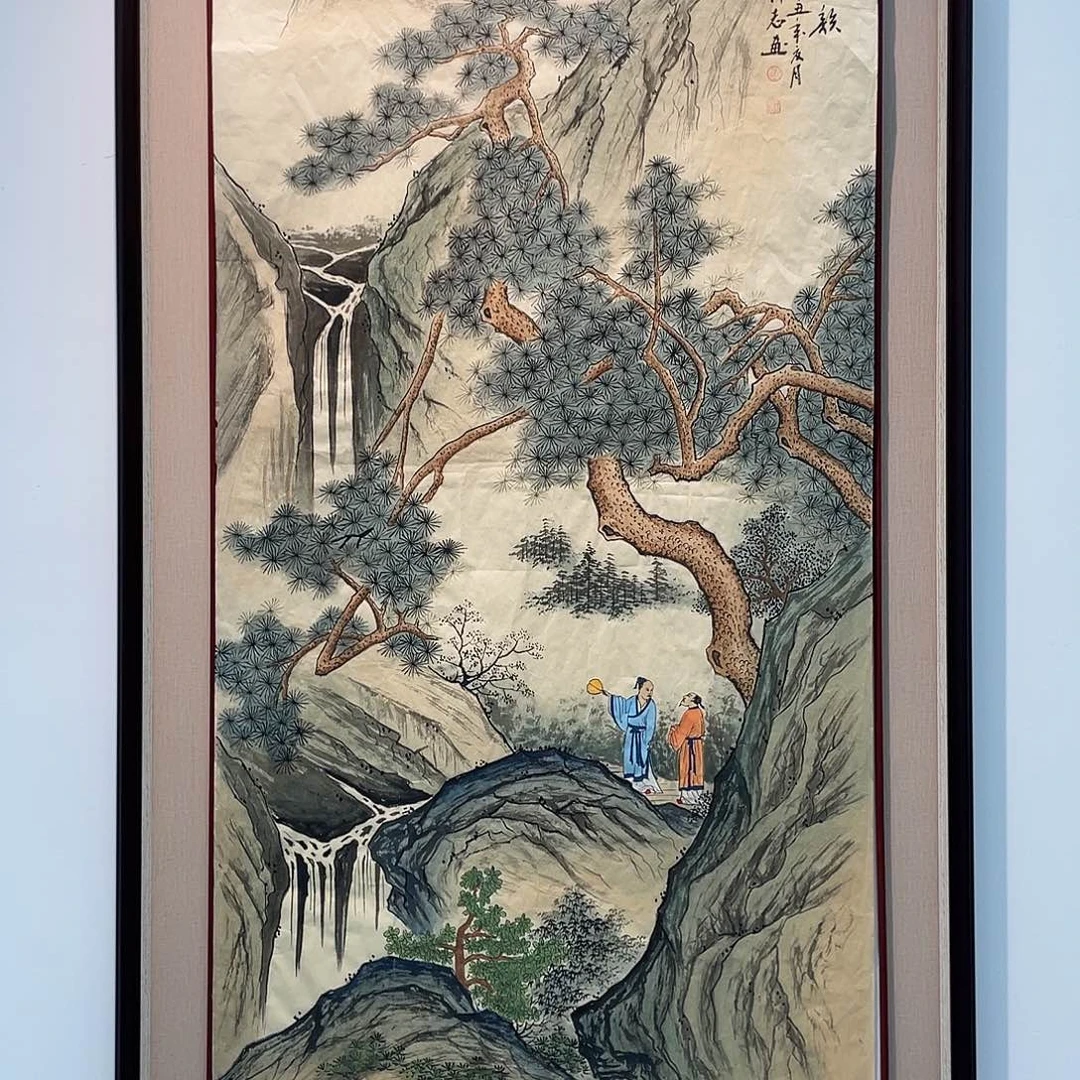 国画凌行志手绘作品