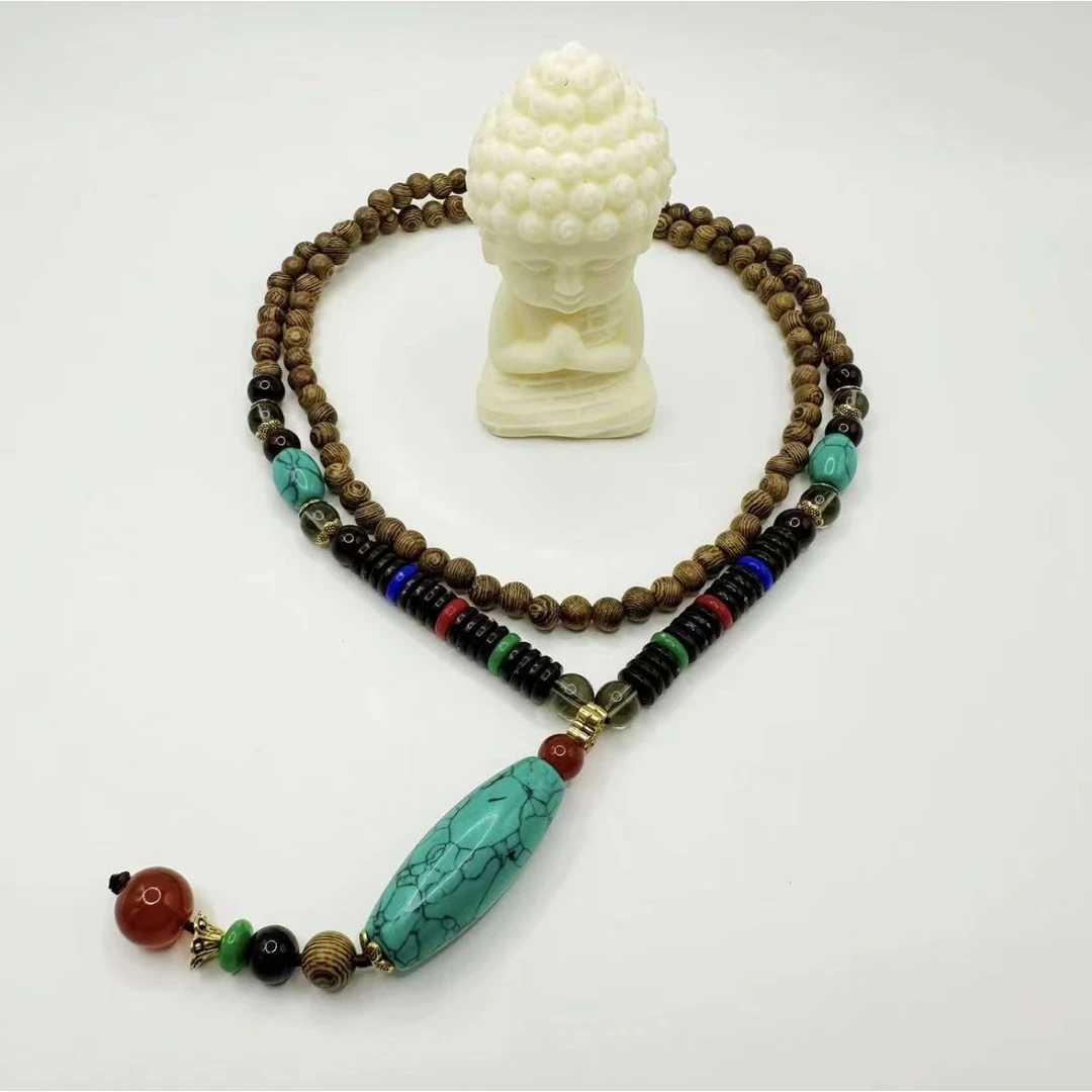 S0490 精品手串108颗脖挂链（无礼盒）