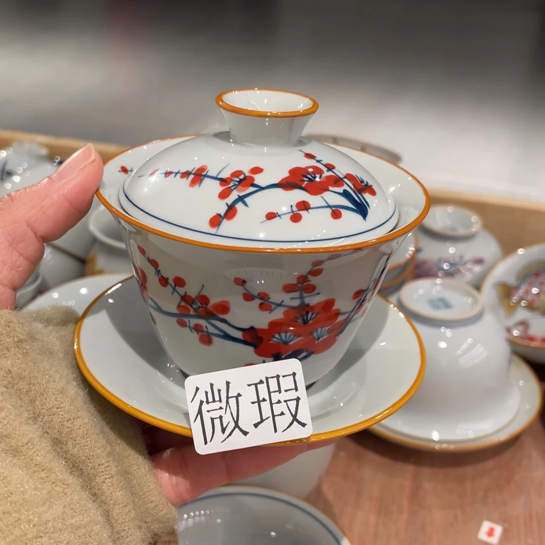 有瑕釉下彩纯手绘