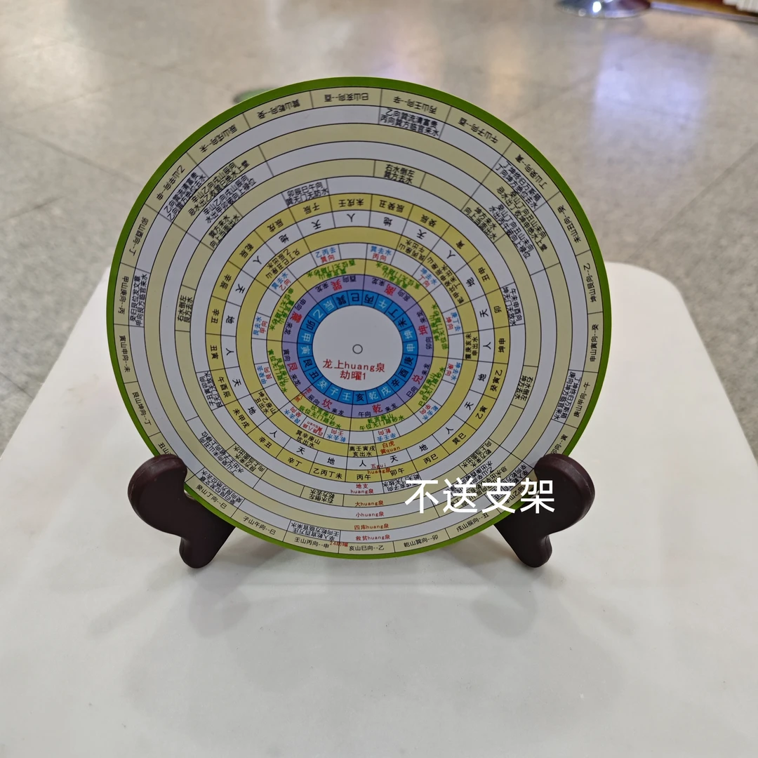 龙上救贫黄泉劫曜小罗盘摆件黄色小盘盘子绿色桌面带说明网盘视频