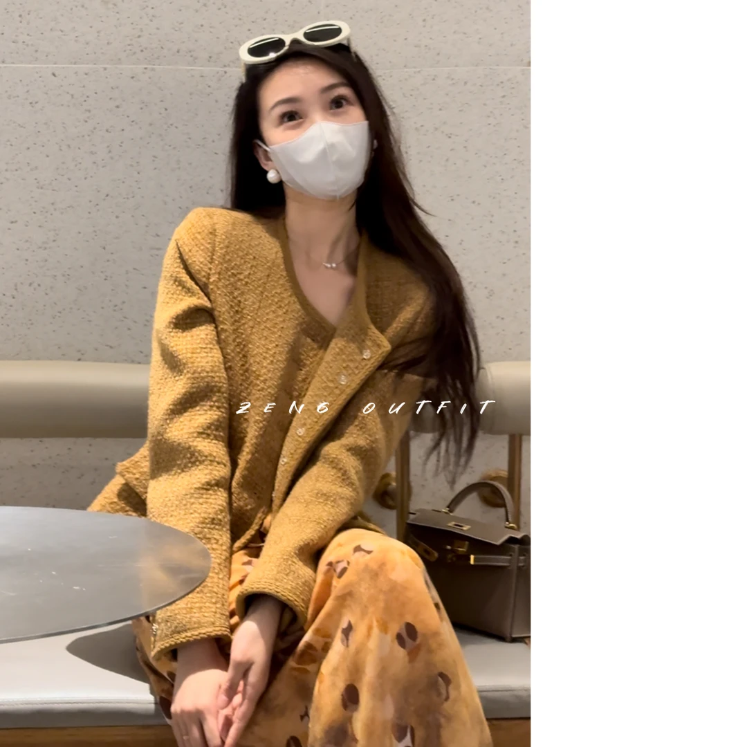 【ZENG缯】COCO STYLE FOR WOOL花呢系列女士六粒扣小香风外套67