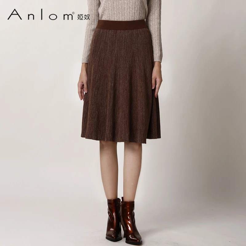 Anlom/娅奴半身裙女春秋新款时尚款浪漫春夏a字裙半身裙女中长款