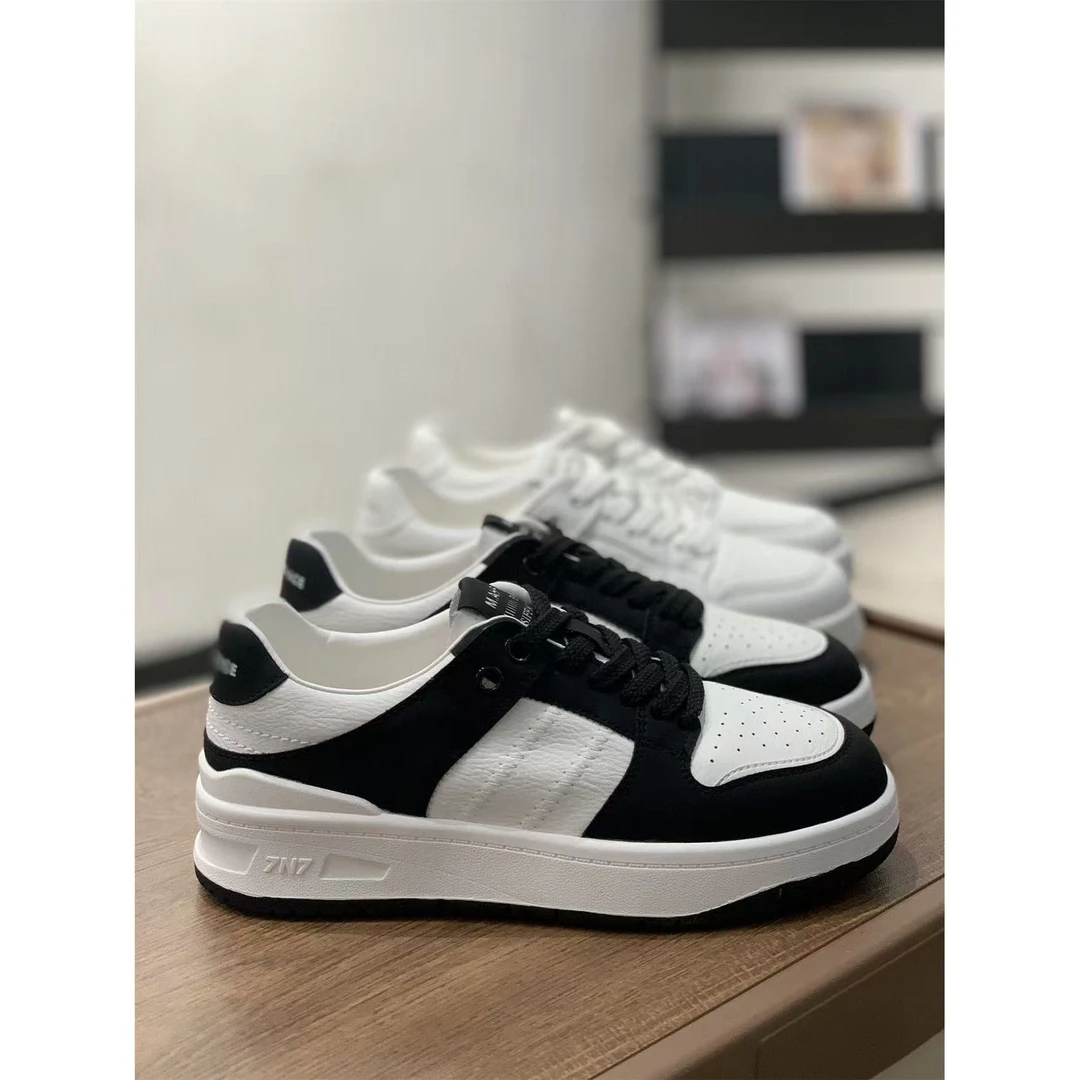 软底板鞋女2024四季百搭新款复古拼色休闲鞋轻便透气鞋子N1-4803