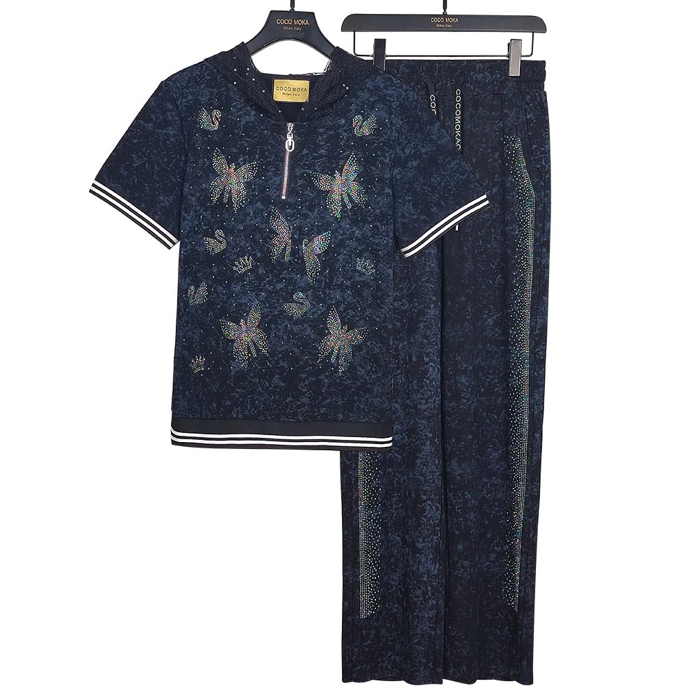 2025夏季新款短袖运动休闲套装女士时尚宽松潮流【TZ5344】