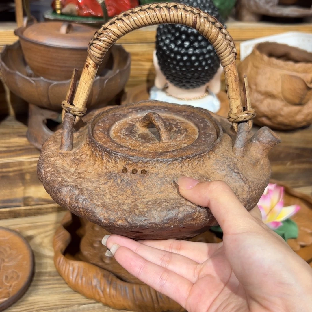 裸烧老岩泥原矿茶具