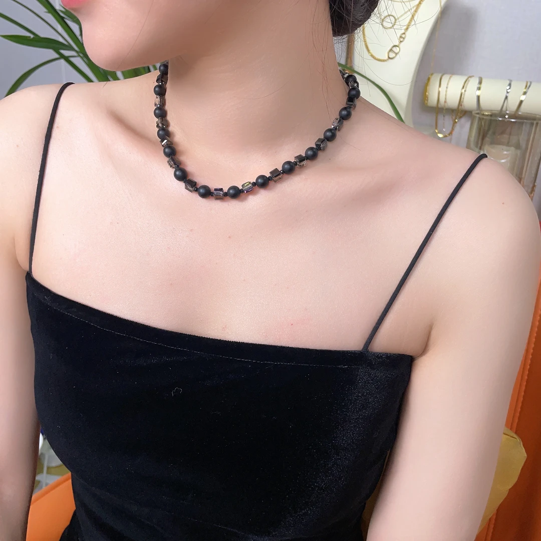 钛钢项链 百搭幻彩黑武士时尚经典项链0286.